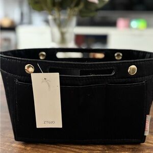 ZTJUO Black Organizer Tote zipper wallet is not included